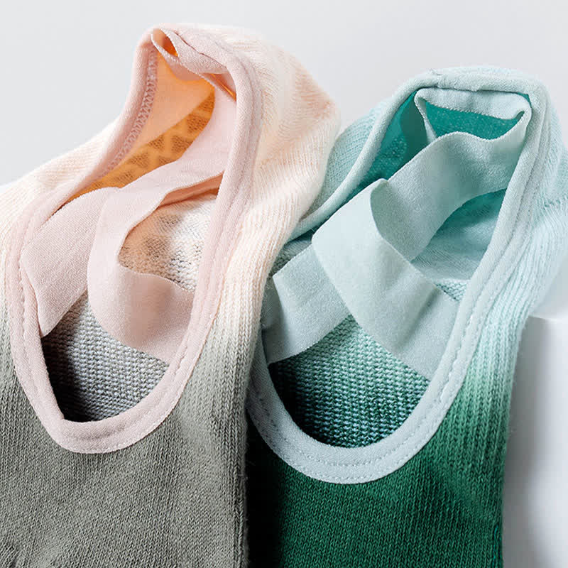 Chaussettes de yoga antidérapantes Olivenorma Gradient à cinq orteils pour femmes – Chaussettes respirantes avec séparation des orteils, semelle en silicone et adhérence optimale pour le Pilates et la barre, évacuant la transpiration. - image 24