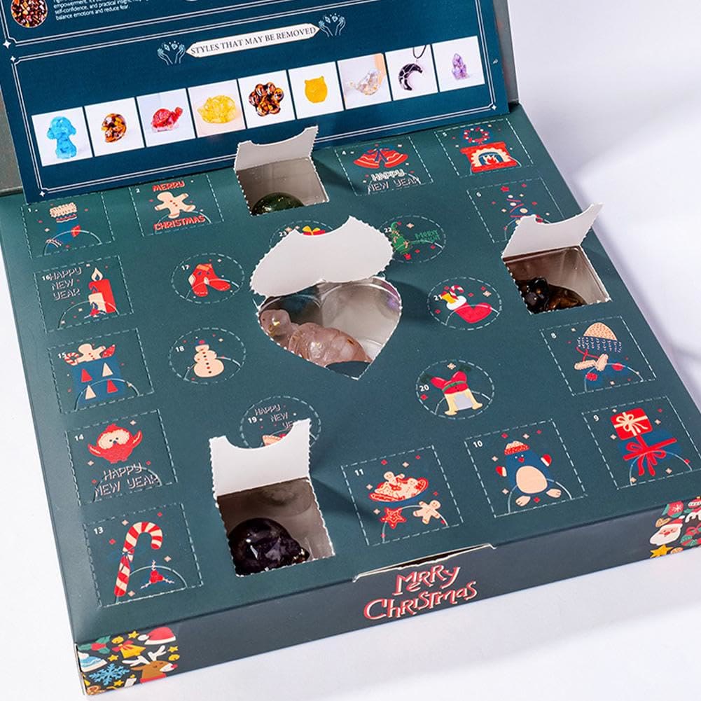 Calendrier de l'Avent Olivenorma 2025 en cristal et résine verte - image 7