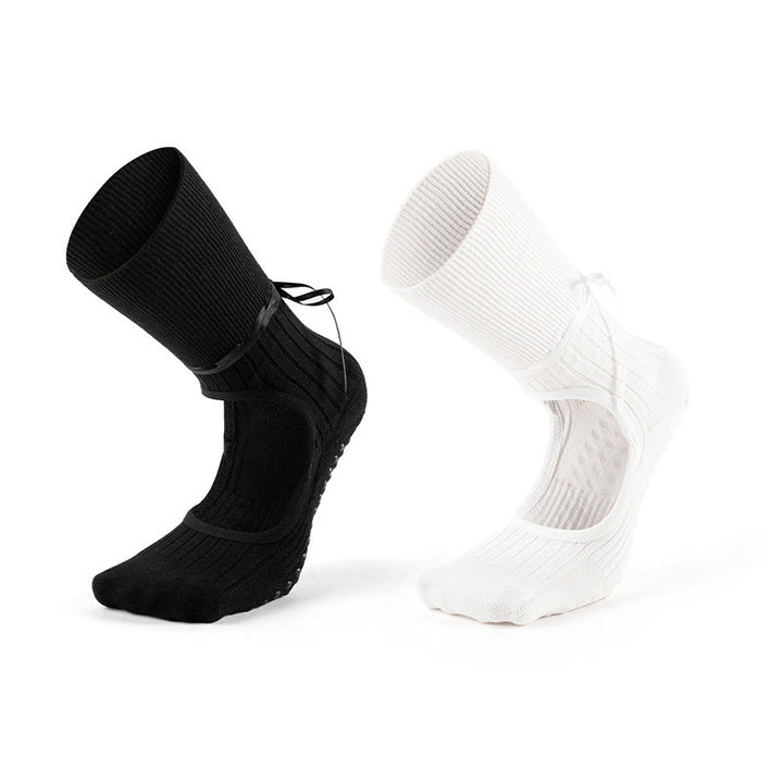Chaussettes de danse Pilates et barre au dos Olivenorma avec bride ruban antidérapante et sangle ajustable, respirantes et confortables pour le yoga - image 7