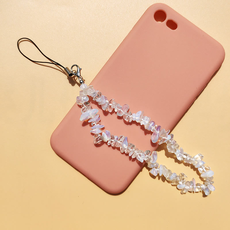 Porte-clés/dragonne pour téléphone Olivenorma en pierres précieuses et cristaux naturels mélangés - image 2