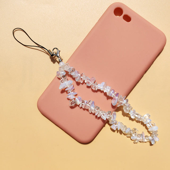 Porte-clés/dragonne pour téléphone Olivenorma en pierres précieuses et cristaux naturels mélangés - image 2