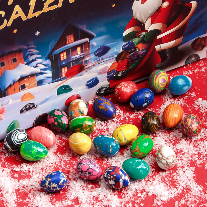 Calendrier de l'Avent Olivenorma pour enfants, en cristal et pierre naturelle, boîte mystère - image 8