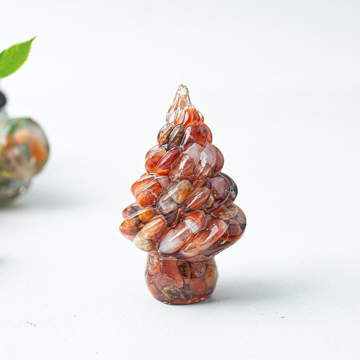 Décoration de sapin de Noël en cristal et pierres précieuses Olivenorma - Agate rouge - image 19