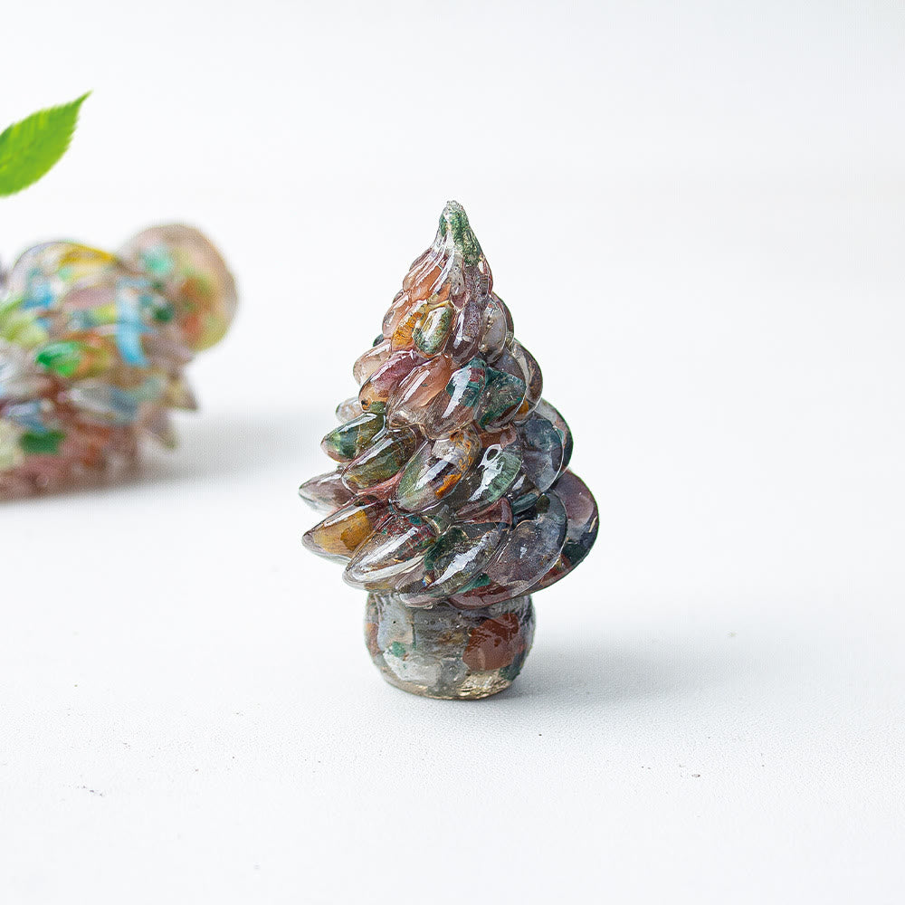 Décoration de sapin de Noël en cristal et pierres précieuses Olivenorma - Agate océanique - image 35