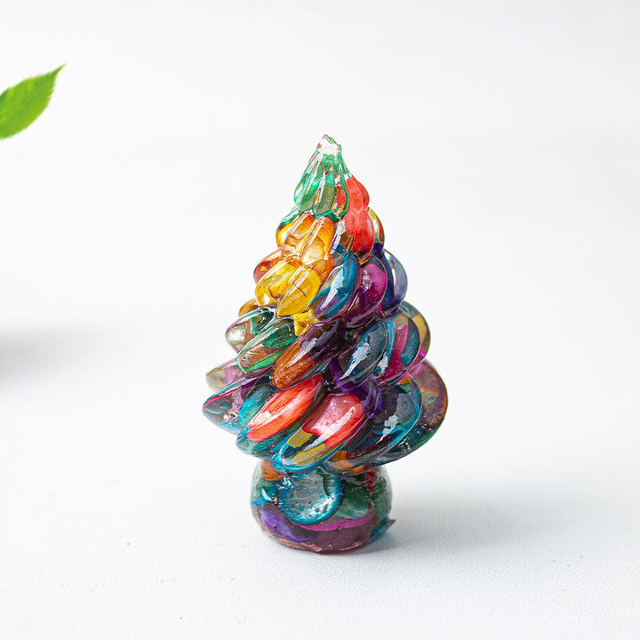Décoration de sapin de Noël en cristal et pierres précieuses Olivenorma - Nacre arc-en-ciel - image 25