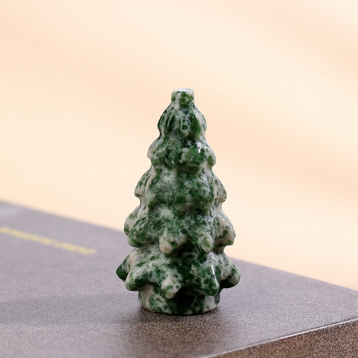Décoration de sapin de Noël miniature en cristal naturel Olivenorma - Jade vert - image 1