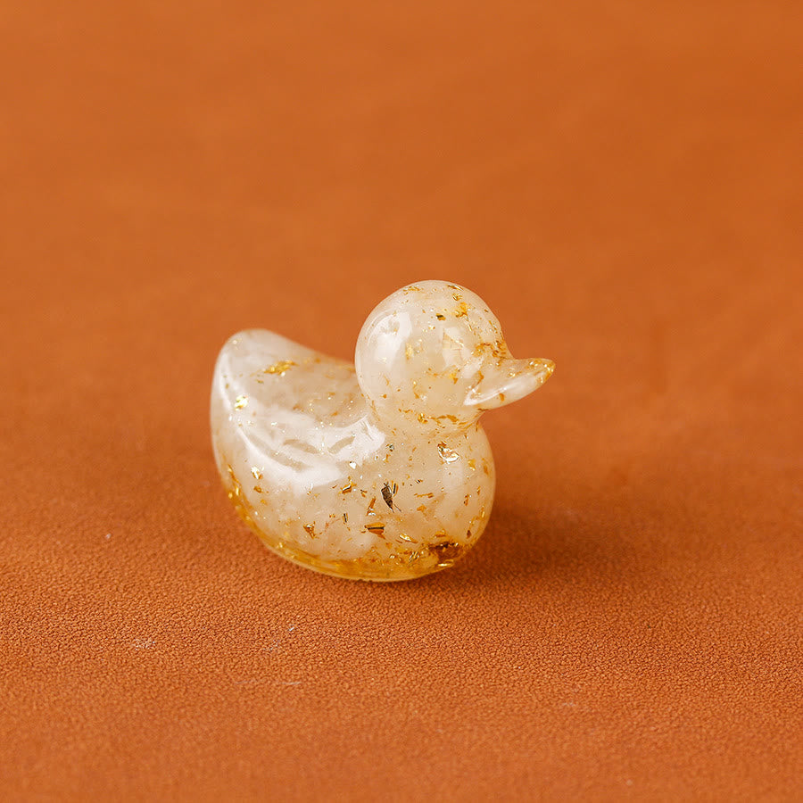 Décoration en pierre précieuse Mini Canard en cristal Olivenorma - Cristal clair - image 5