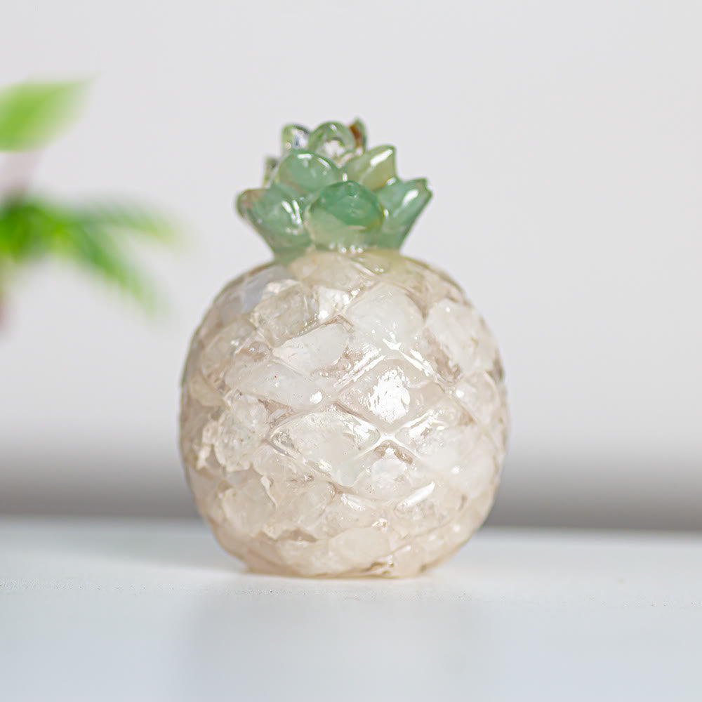 Décoration en cristal Olivenorma ananas doré et pierres précieuses - Cristal clair - Style 2 - image 5