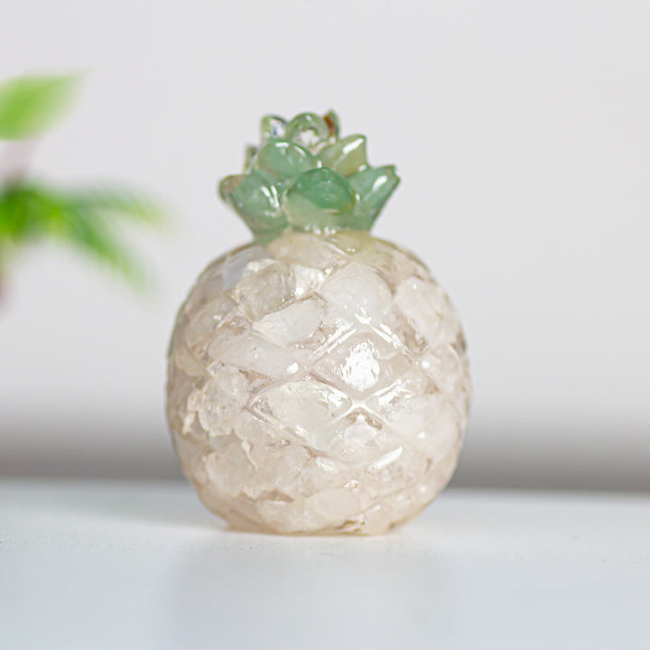 Décoration en cristal Olivenorma ananas doré et pierres précieuses - Cristal clair - Style 2 - image 5