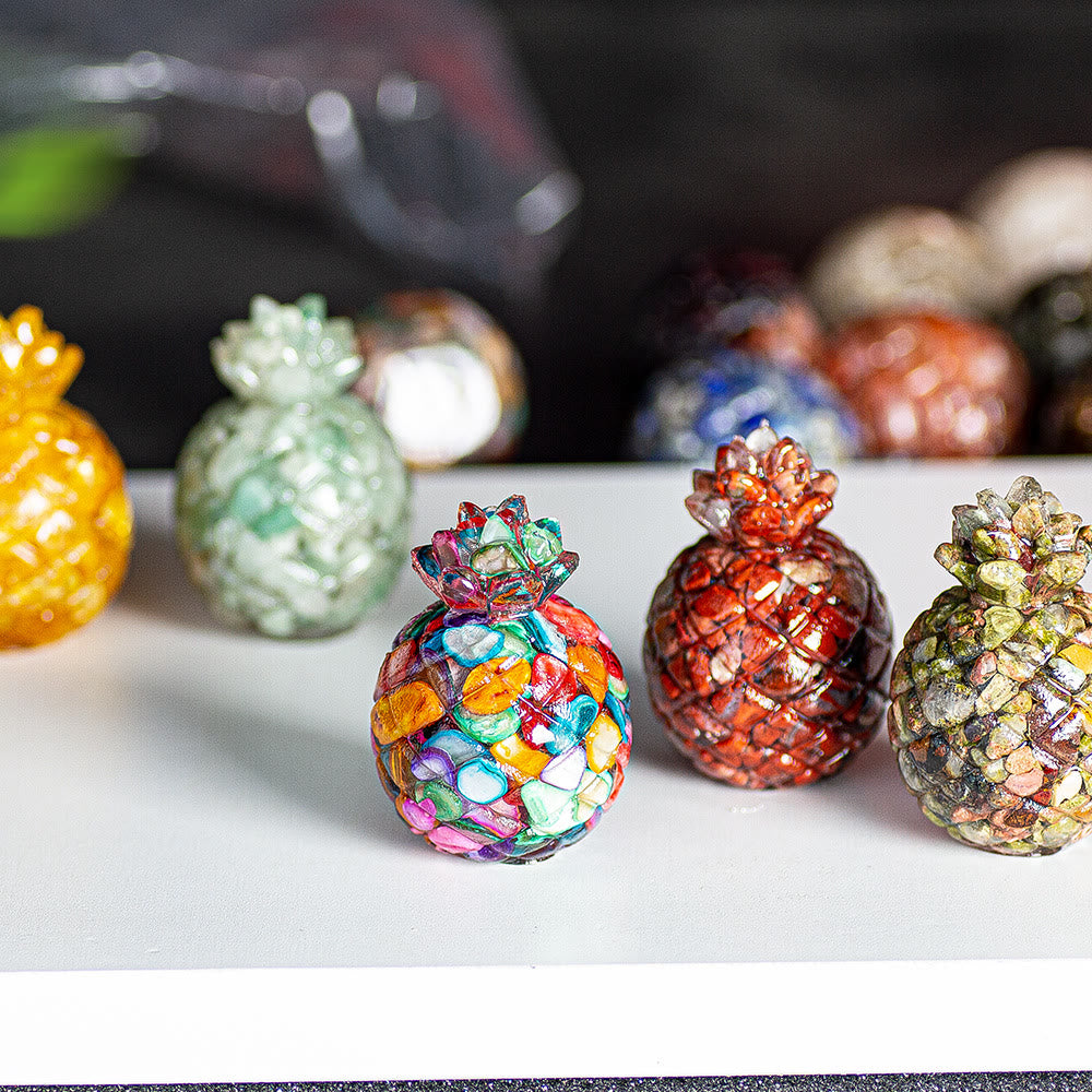 Décoration en cristal Olivenorma ananas doré et pierres précieuses - image 57