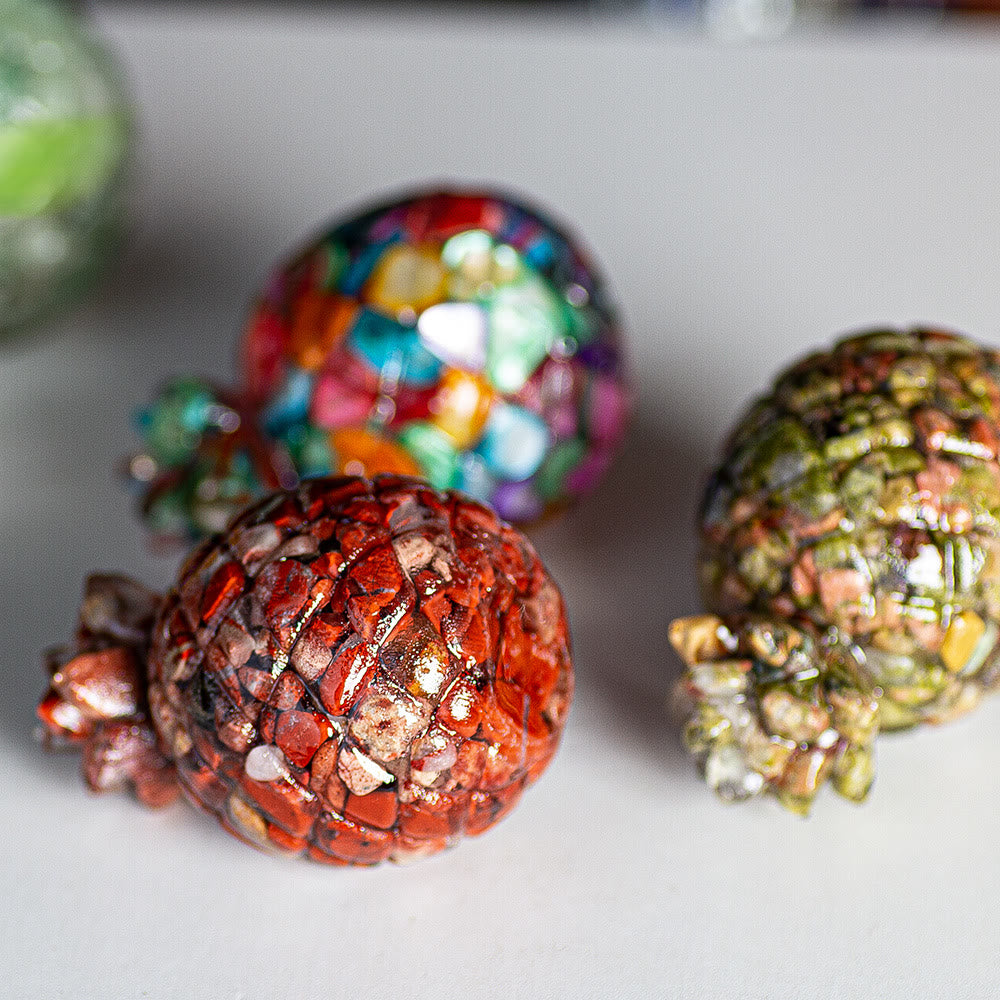 Décoration en cristal Olivenorma ananas doré et pierres précieuses - image 58