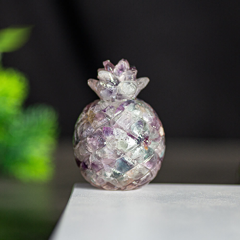 Décoration en cristal Olivenorma ananas doré et pierres précieuses - Fluorine - Style 1 - image 35