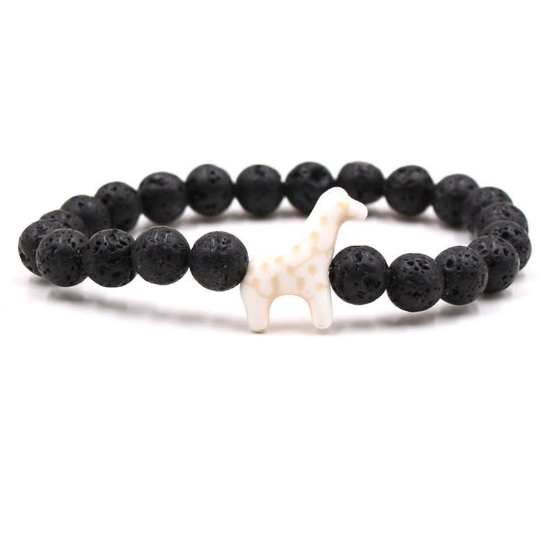 Bracelet Olivenorma pour la conservation des girafes avec carte - Pierre de lave - Avec carte - image 43