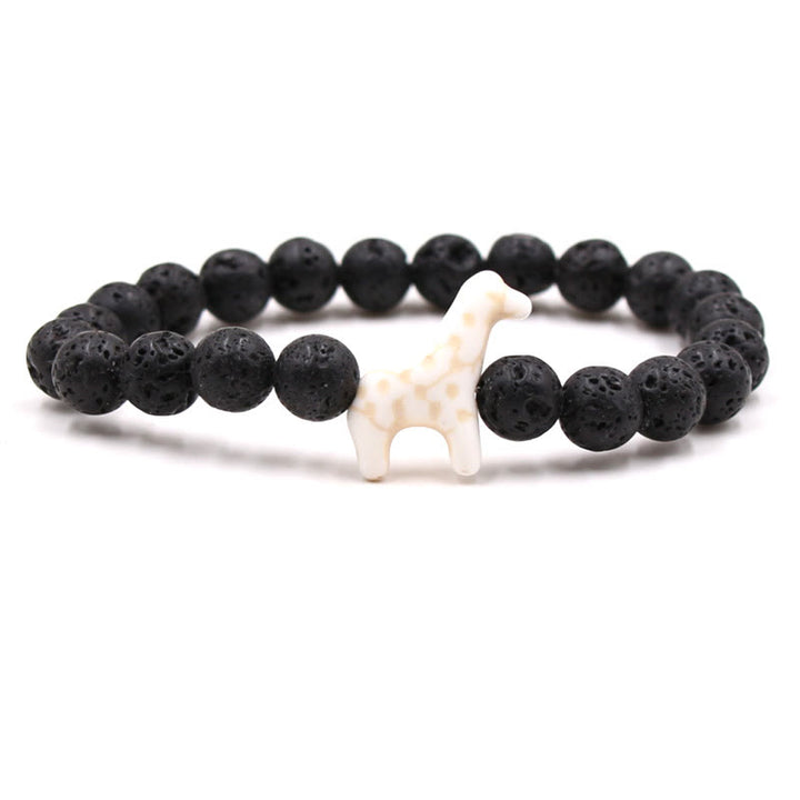 Bracelet Olivenorma pour la conservation des girafes avec carte - Pierre de lave - Avec carte - image 43