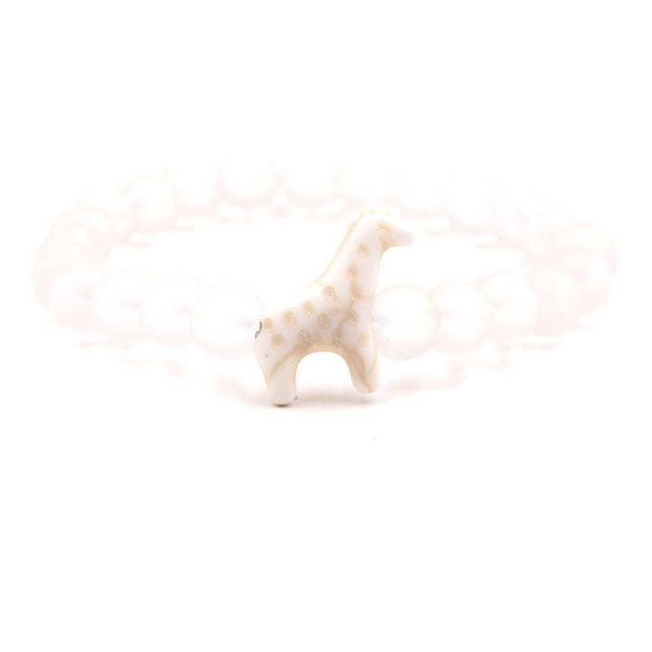 Bracelet Olivenorma pour la conservation des girafes avec carte - Quartz rose - Avec carte - image 6