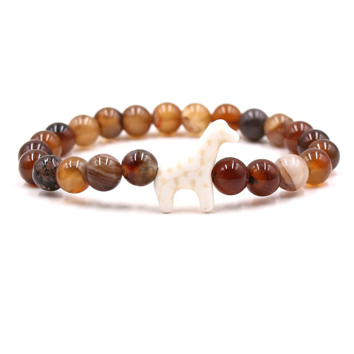 Bracelet Olivenorma pour la conservation des girafes avec carte - Agate - Avec carte - image 47