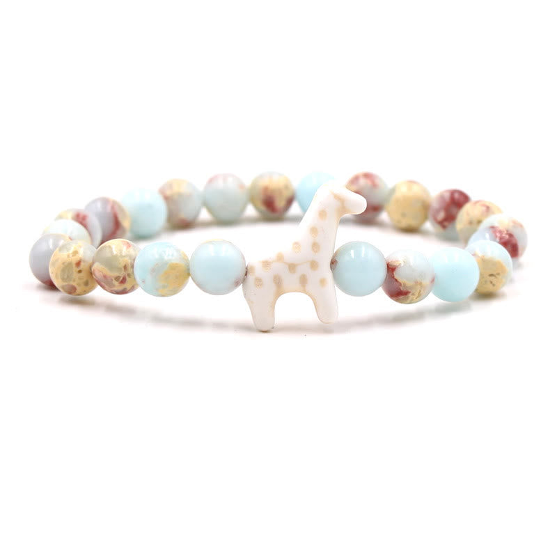 Bracelet Olivenorma pour la conservation des girafes avec carte - Agalmatolite - Avec carte - image 12