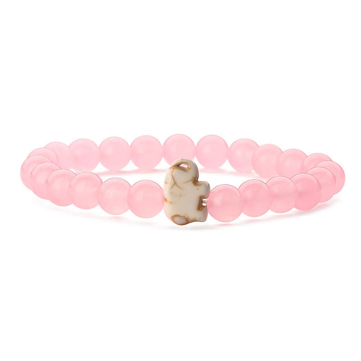 Bracelet de protection Olivenorma Elephant avec carte - Quartz rose - Avec carte - image 38