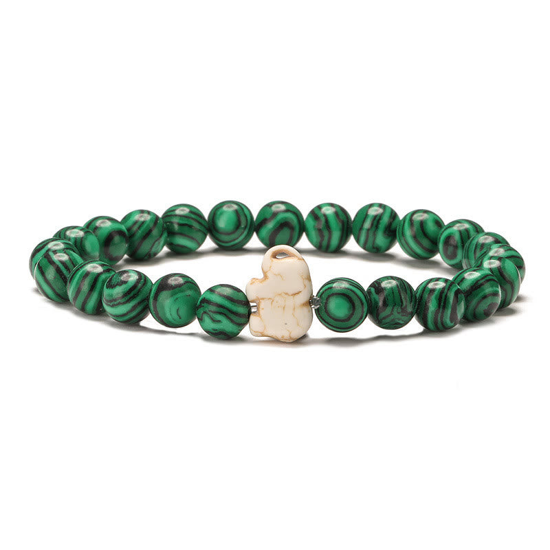 Bracelet de protection Olivenorma Elephant avec carte - Malachite - Avec carte - image 13