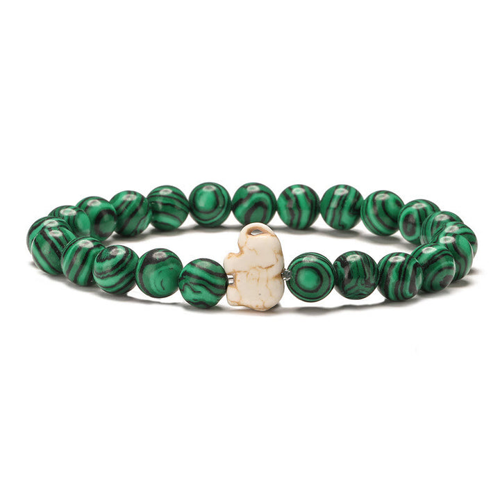 Bracelet de protection Olivenorma Elephant avec carte - Malachite - Avec carte - image 13