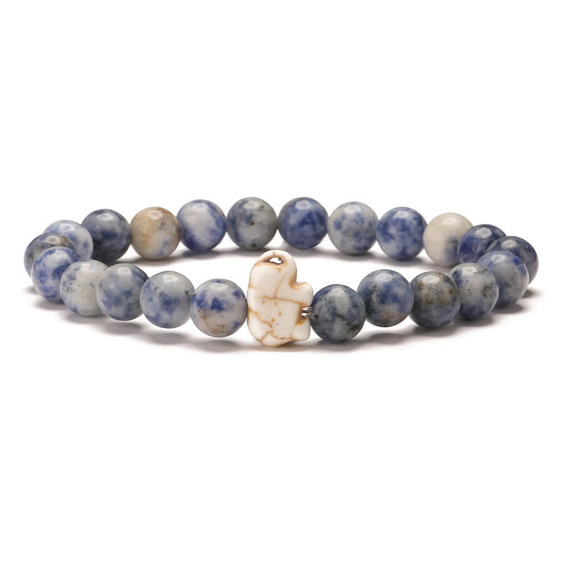 Bracelet de protection Olivenorma Elephant avec carte - Sodalite bleue - Avec carte - image 11