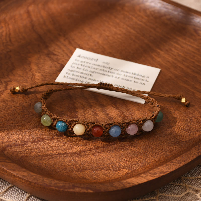 Bracelet Olivenorma en pierres naturelles colorées - Pierre naturelle - Style n° 2 - image 1