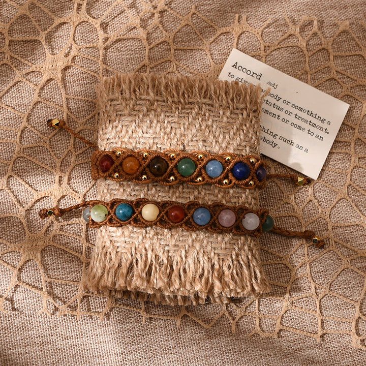 Bracelet Olivenorma en pierres naturelles colorées - image 3
