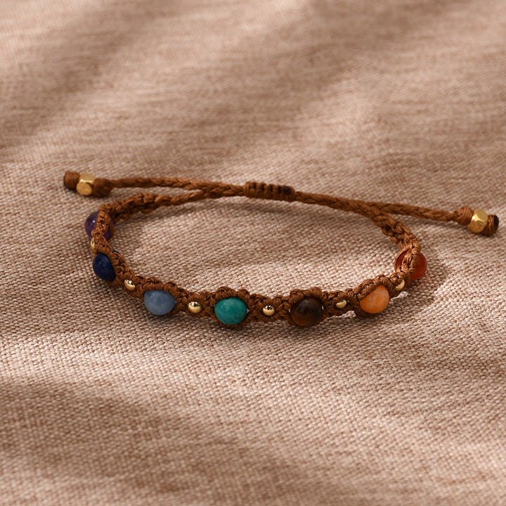 Bracelet Olivenorma en pierres naturelles colorées - Pierre naturelle - Style n° 3 - image 4