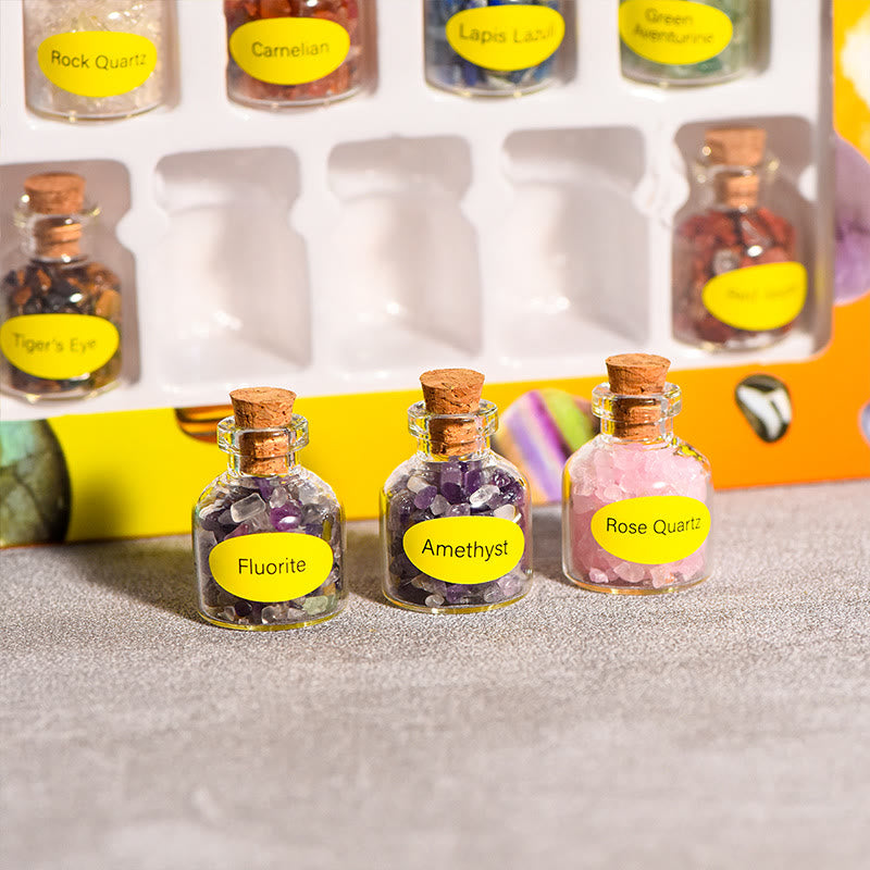 Ensemble de bouteilles à souhaits en cristal naturel Olivenorma - image 1