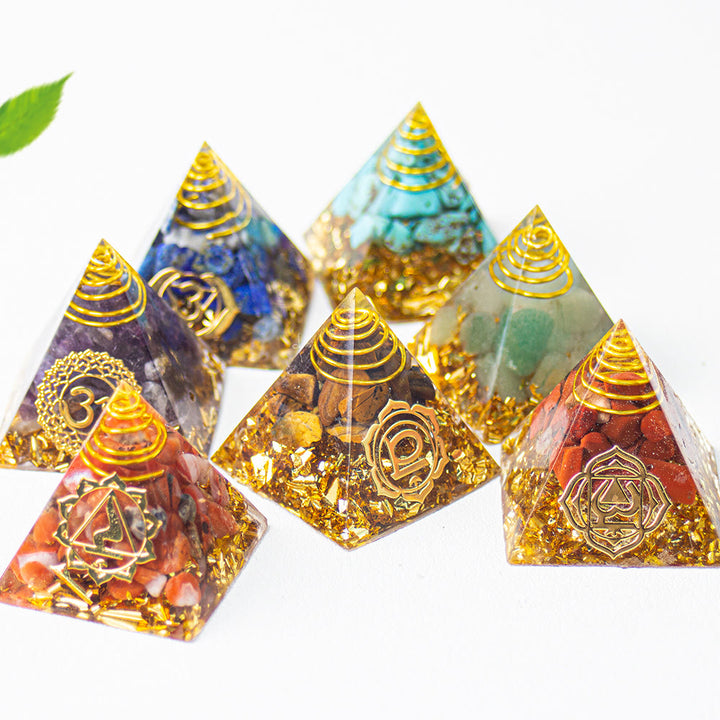 Pyramide d'orgone Olivenorma pour la guérison des 7 chakras - image 15
