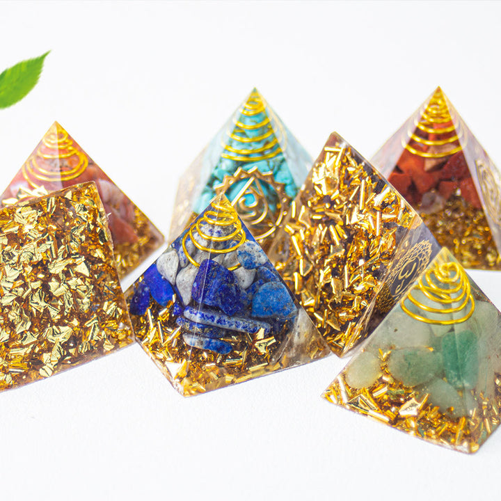 Pyramide d'orgone Olivenorma pour la guérison des 7 chakras - image 16