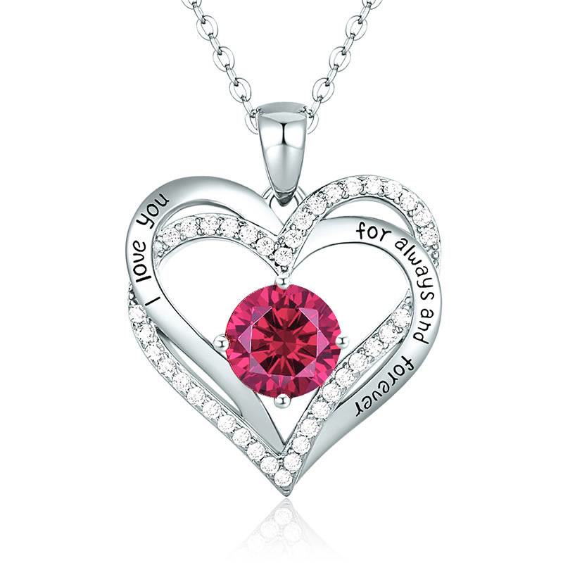 Olivenorma « Je t'aimerai toujours » – Collier cœur pierre de naissance Amour éternel - image 18