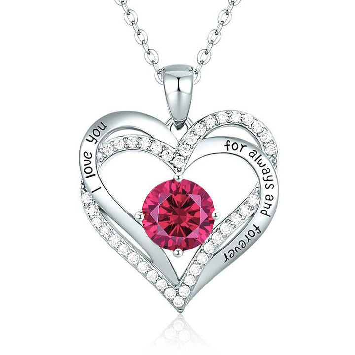 Olivenorma « Je t'aimerai toujours » – Collier cœur pierre de naissance Amour éternel - image 18