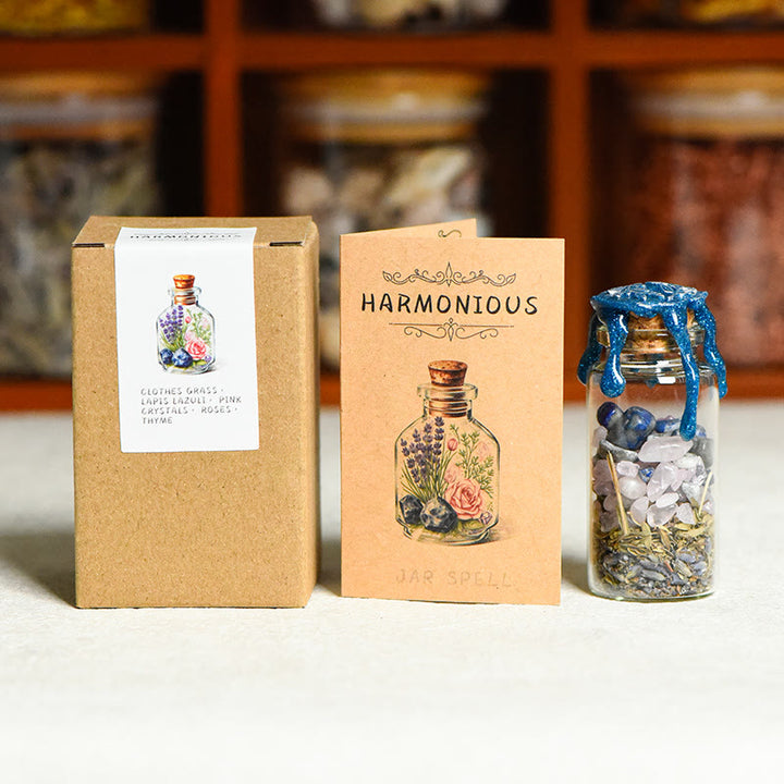 Bouteille de guérison en pierre naturelle Olivenorma, ornée de pierres précieuses - HARMONIEUX - image 2