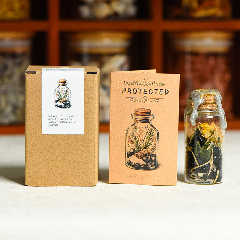 Bouteille de guérison en pierre naturelle Olivenorma, ornée de pierres précieuses - PROTÉGÉ - image 5