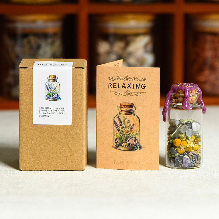 Bouteille de guérison en pierre naturelle Olivenorma, ornée de pierres précieuses - RELAXANT - image 6