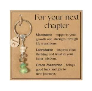 Porte-clés de guérison en perles de cristal et pierre naturelle Olivenorma - Style de pierre à éclats n° 01 - image 2