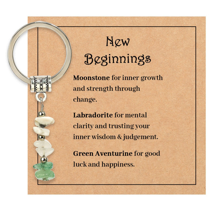 Porte-clés de guérison en perles de cristal et pierre naturelle Olivenorma - Style de pierre à éclats n° 16 - image 17