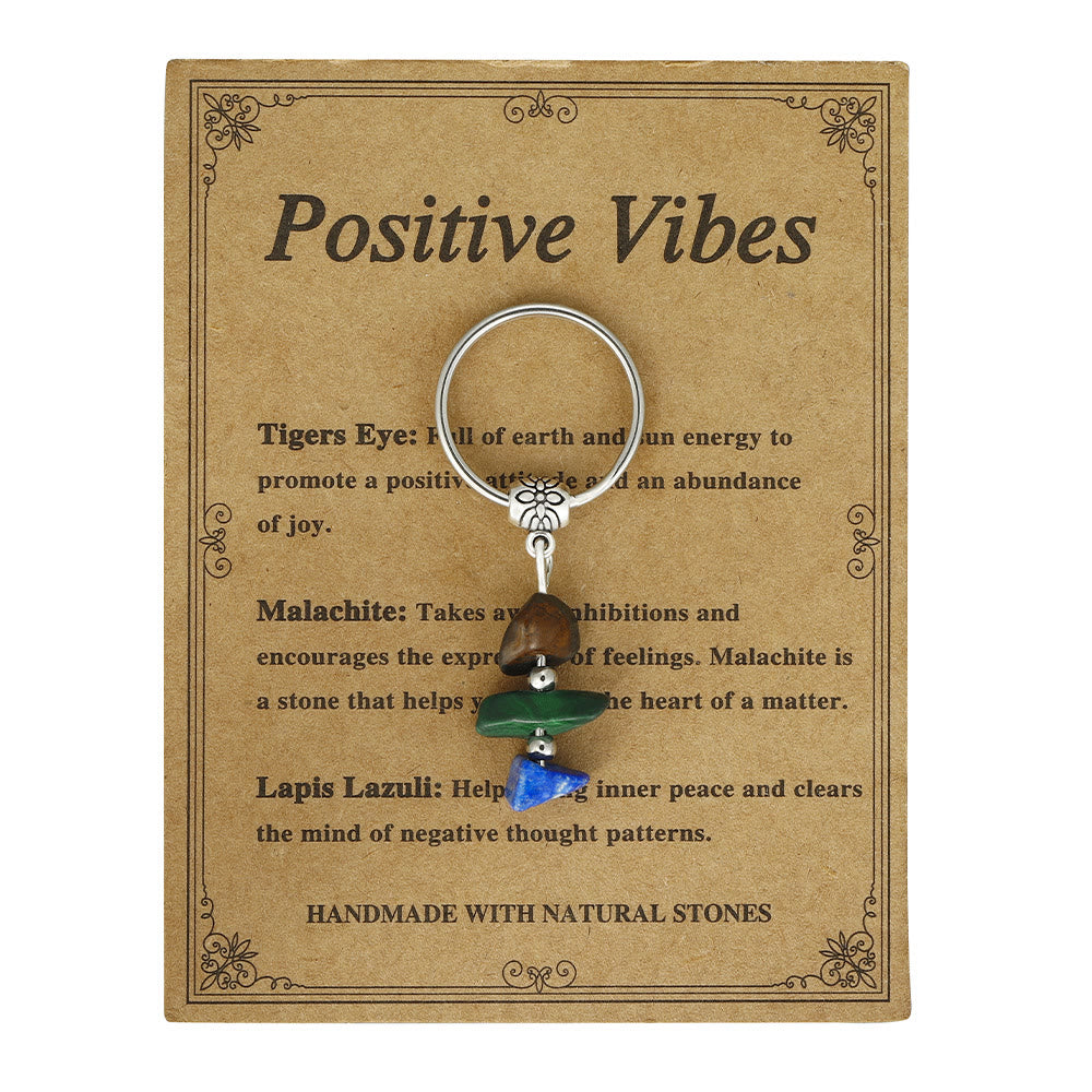 Porte-clés Olivenorma fait main en pierre naturelle aux vertus curatives - Ondes positives - image 3