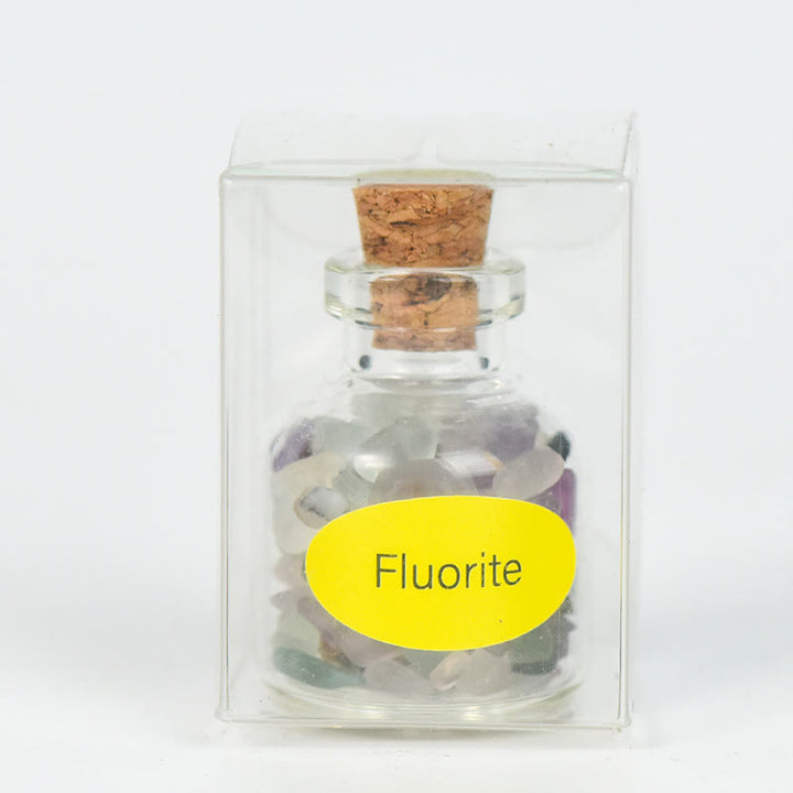 Bouteille à souhaits en cristal et pierre naturelle Olivenorma, ornée de pierres précieuses - Fluorine - image 28