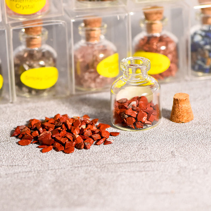 Bouteille à souhaits en cristal et pierre naturelle Olivenorma, ornée de pierres précieuses - image 48