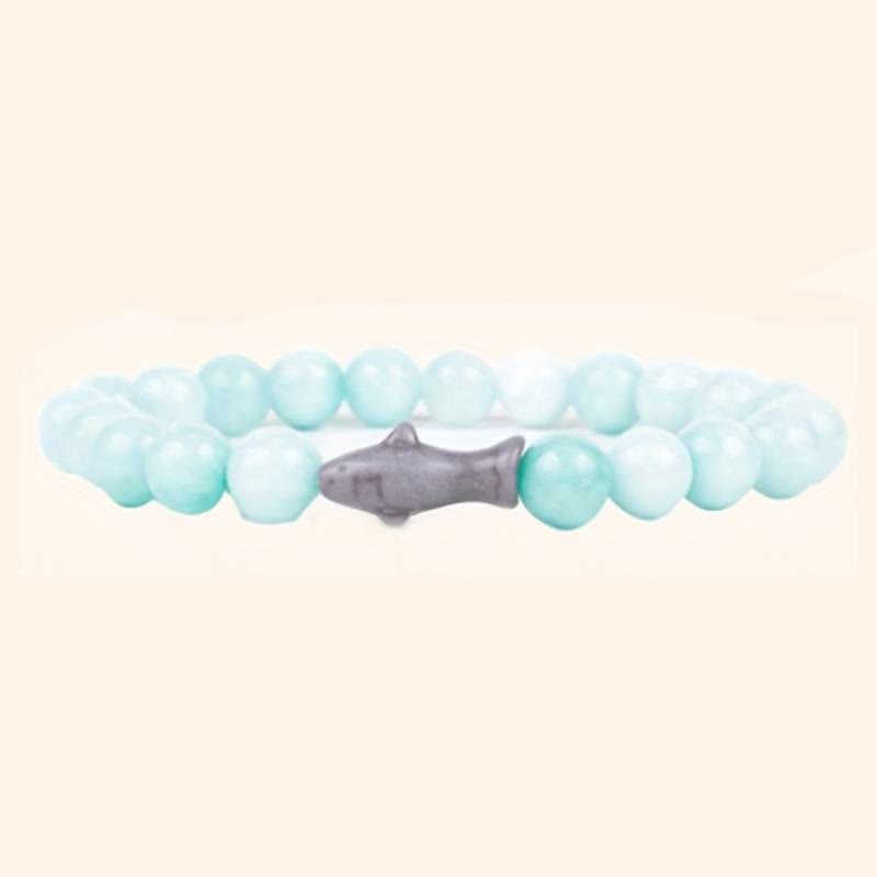 Bracelet de protection contre les requins Olivenorma avec carte - Opalite - Avec carte - image 14