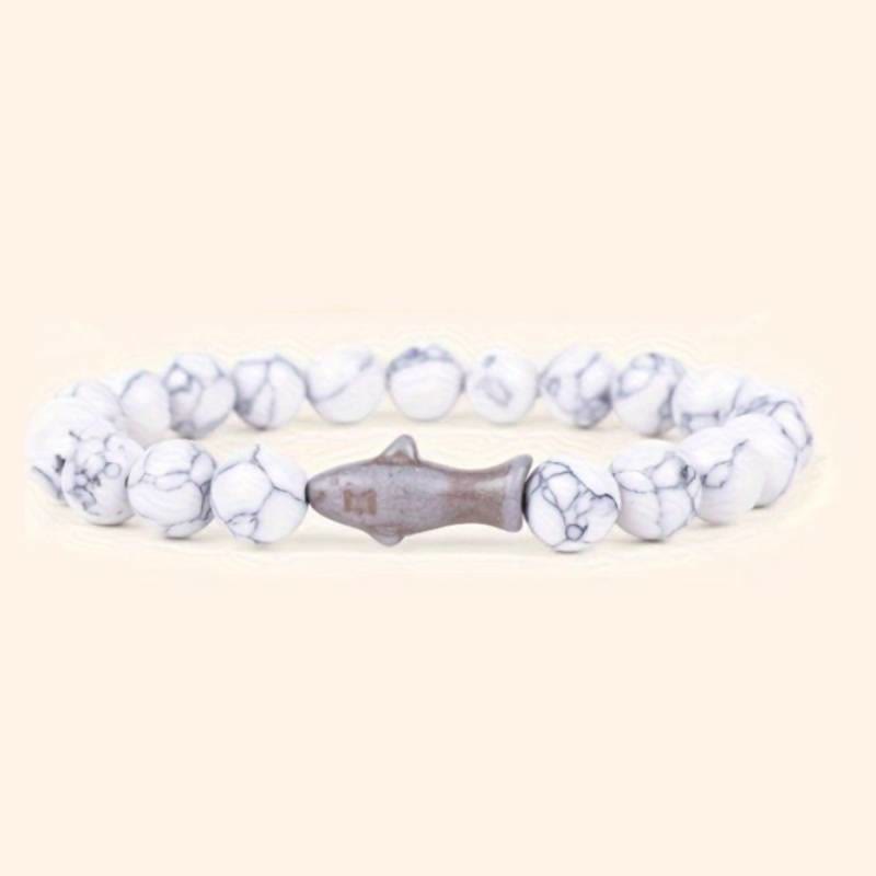 Bracelet de protection contre les requins Olivenorma avec carte - Turquoise blanche - Avec carte - image 12