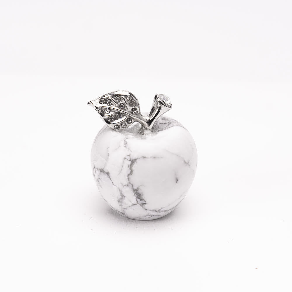 Décoration de pomme sculptée en pierre naturelle pour la veille de Noël Olivenorma - Turquoise blanche - 30*35cm - image 21