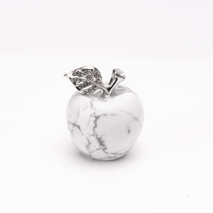 Décoration de pomme sculptée en pierre naturelle pour la veille de Noël Olivenorma - Turquoise blanche - 30*35cm - image 21