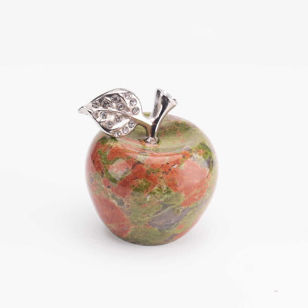Décoration de pomme sculptée en pierre naturelle pour la veille de Noël Olivenorma - Unakite - 30*35cm - image 48