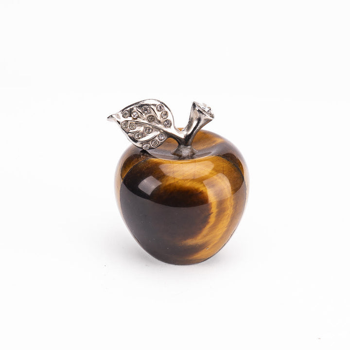 Décoration de pomme sculptée en pierre naturelle pour la veille de Noël Olivenorma - Œil de tigre - 30*35cm - image 8