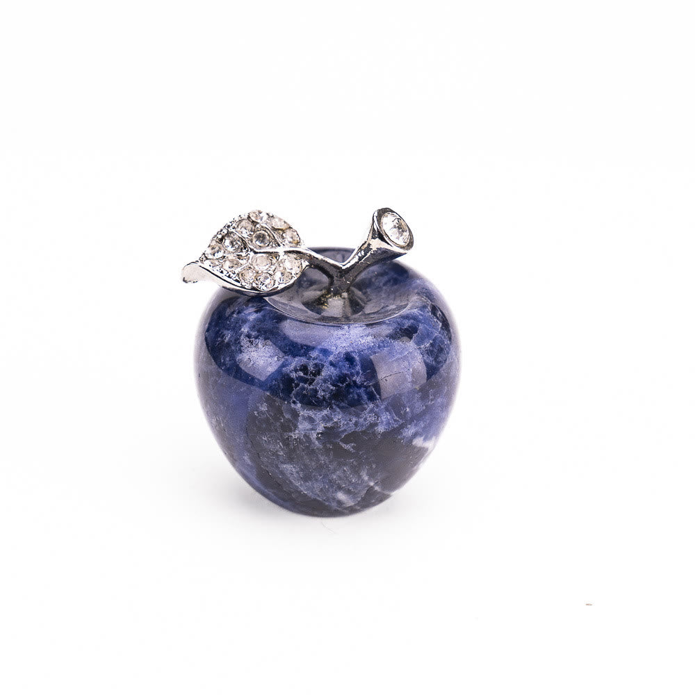 Décoration de pomme sculptée en pierre naturelle pour la veille de Noël Olivenorma - Sodalite bleue - 30*35cm - image 12