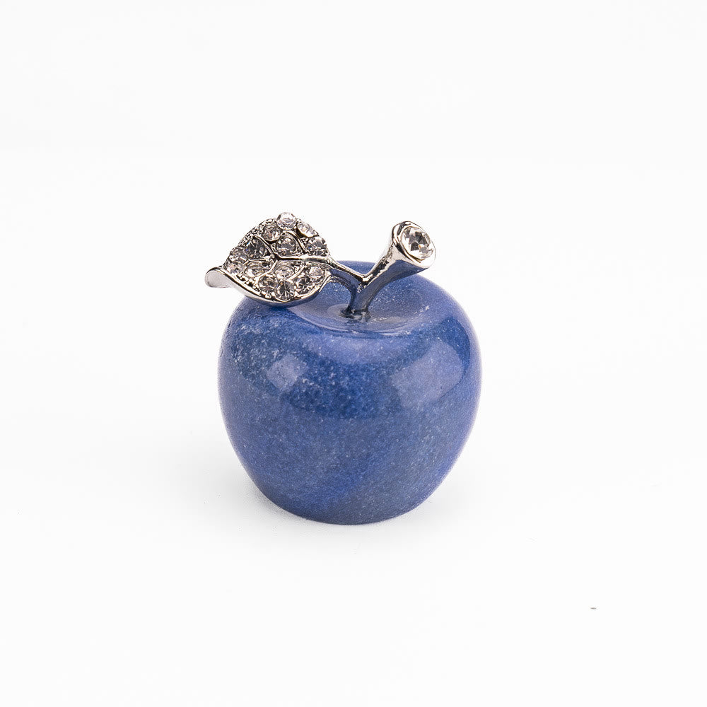 Décoration de pomme sculptée en pierre naturelle pour la veille de Noël Olivenorma - Aventurine bleue - 30*35cm - image 46