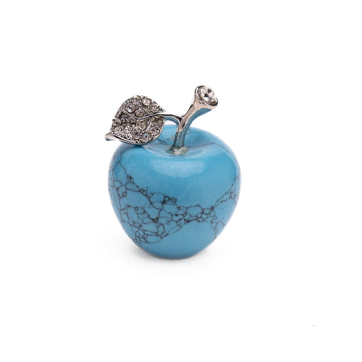 Décoration de pomme sculptée en pierre naturelle pour la veille de Noël Olivenorma - Turquoise bleue - 30*35cm - image 23